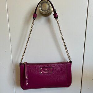 Kate Spade New York Leather Shoulder Bag (red-violet)